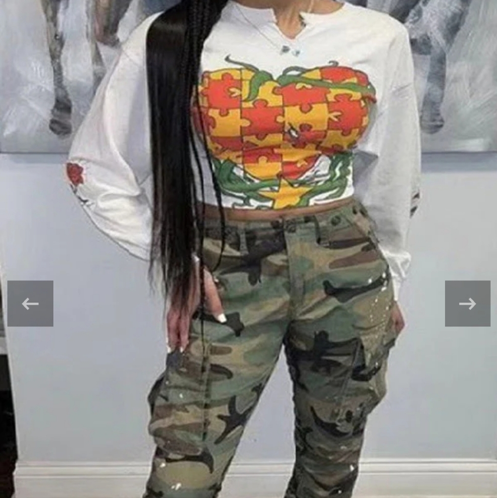 CAMOUFLAGE painted pants